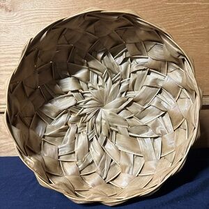 Elegant Tan Woven Basket